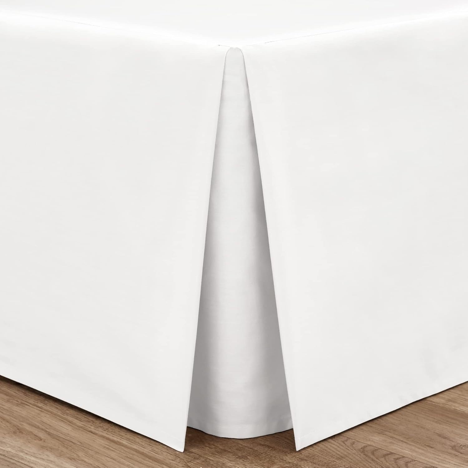 Catherine Lansfield Easy Iron Percale Combed King Base Valance Sheet White New