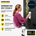 Karcher Window Vac WV 2 Plus N Battery Running Time 35min LED Display