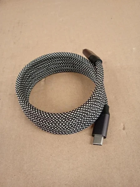 Magtame Cable 240W Magnetic USB C To USB C Cables 5ft 5A Nylon Braided New