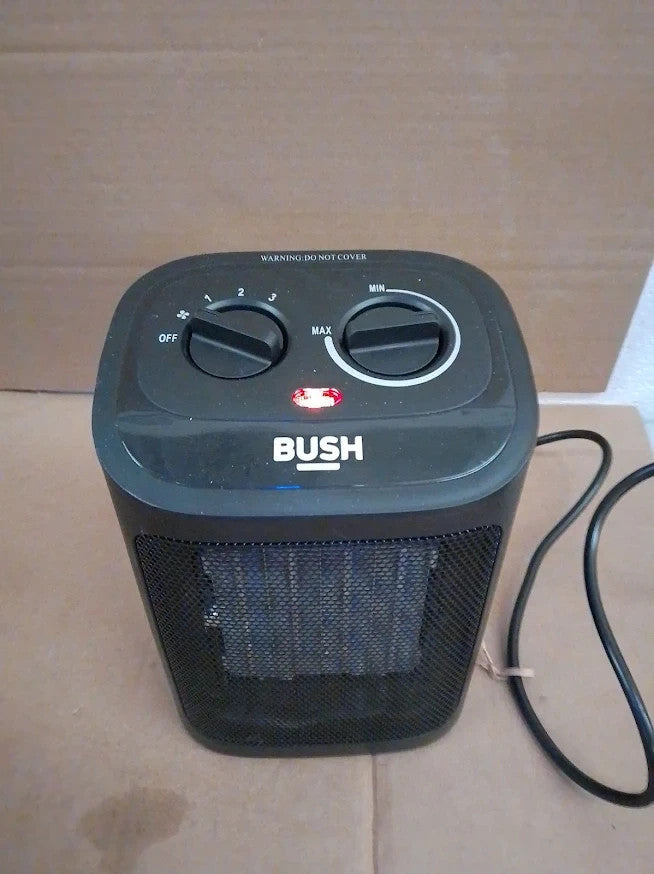Bush 2kW Ceramic Fan Heater Portable Electric Room Quality Design Durable New