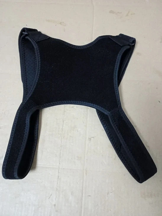 Conponous Posture Corrector Men Women Shoulder Back Brace Blackone L-XL New