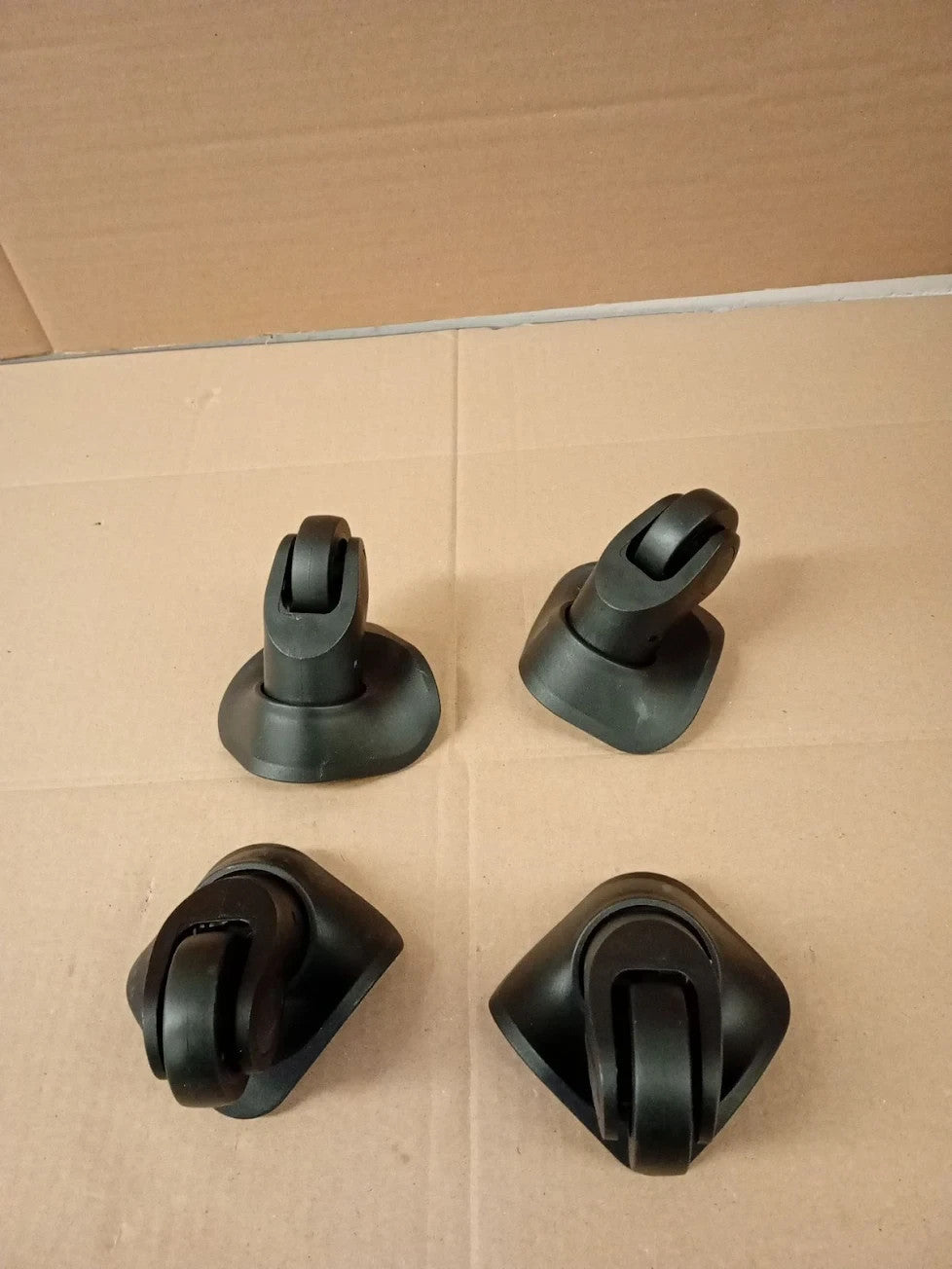 Luggage Replacement Spinner Wheel Suitcase Repair H041S4 360° Rotating Black