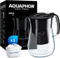 Aquaphor Onyx Black Water Filter Jug Counter Top Design 4.2L Capacity New