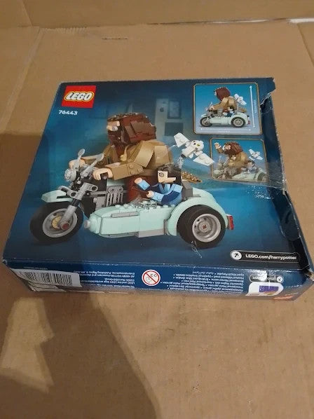 Lego Harry Potter Hagrid & Harrys Motorcycle Ride Play Display Motorbike 9+ New