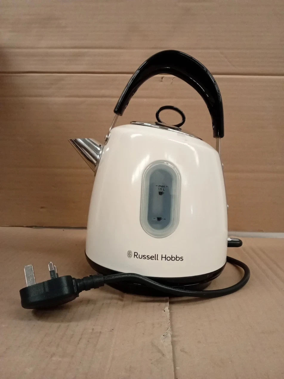 Russell Hobbs Electric Kettle Hot Water Tea Coffee 1.5L 3000W Cream 28132