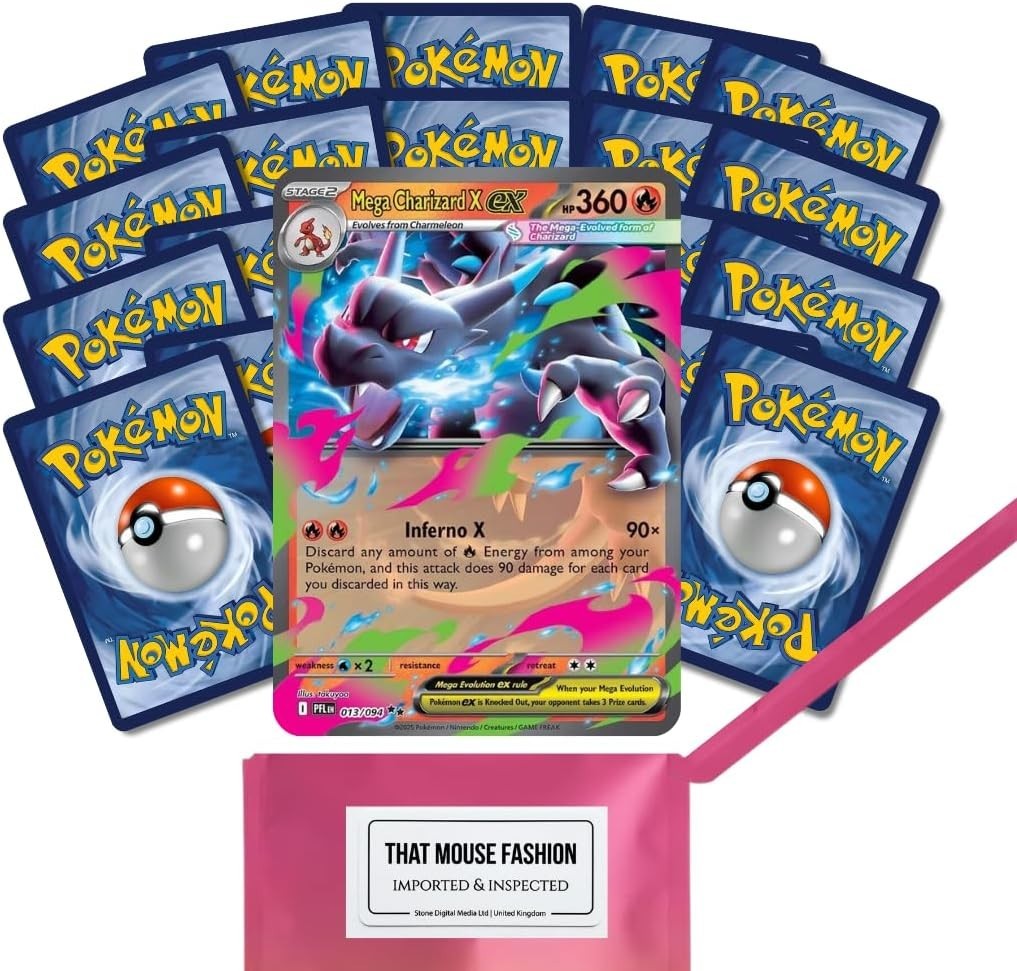 Pokemon Card Mega Assorted Bundle Pack 20 English Pokemon 1 Special New