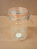 Kilner Clip Top Jar 1L Airtight Glass Storage Jar Preserving Reusable Recyclable