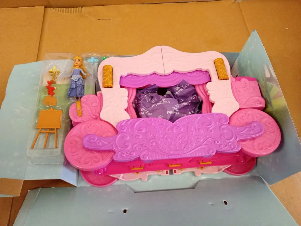 Mattel Disney Princess Carriage to Castle Transforming Playset 2in1 HWX17