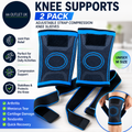 Knee Supports 2 Pack Brace Adjustable Strap Compression Sleeves Running Medium