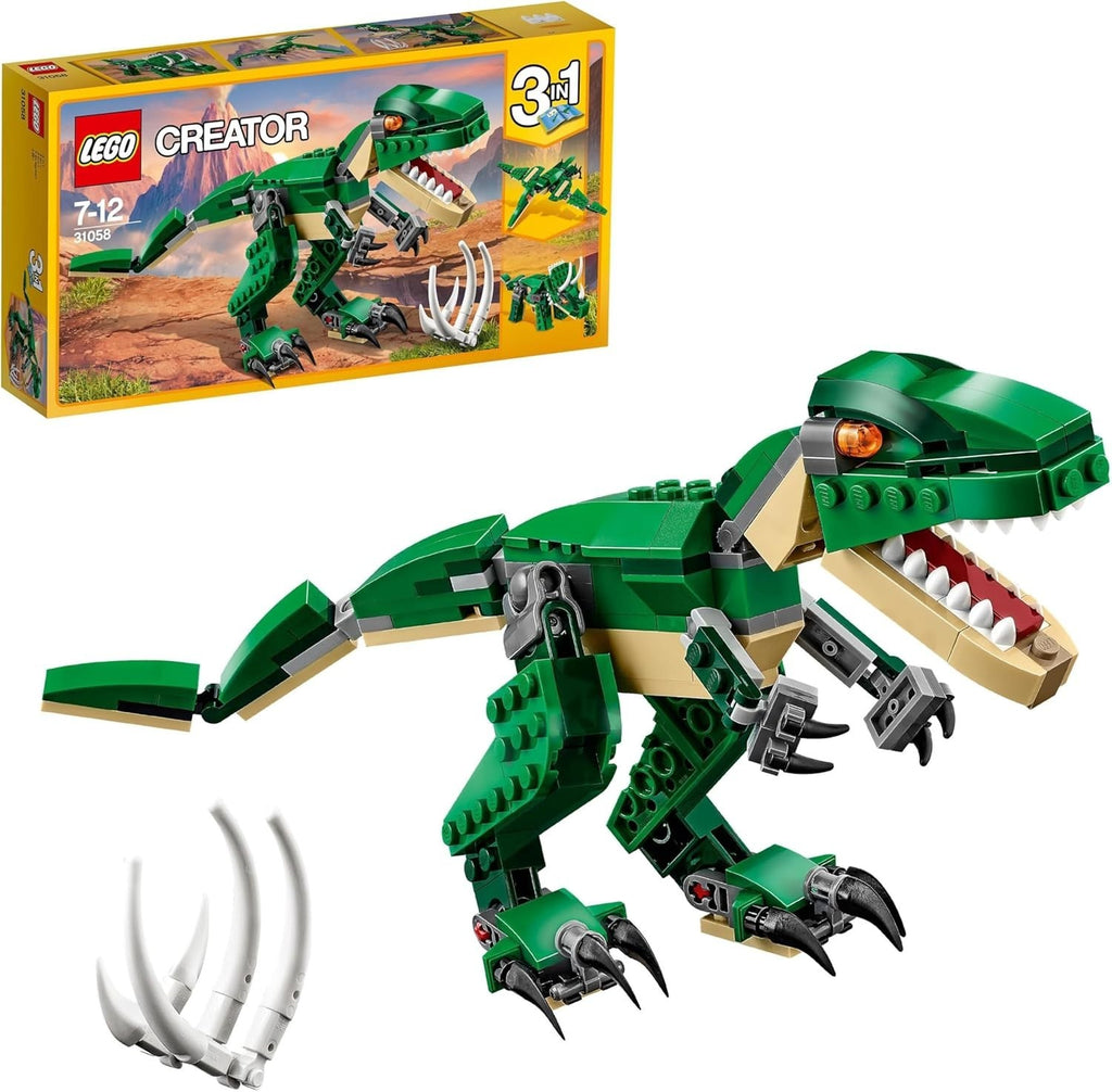 LEGO 31058 Creator Mighty Dinosaurs Toy 3in1 Model TRex Triceratops Age 7-12 New