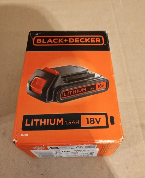 BLACK+DECKER BL1518 XJ 18V 1.5Ah Lithium Ion Battery Cordless Tool Battery New