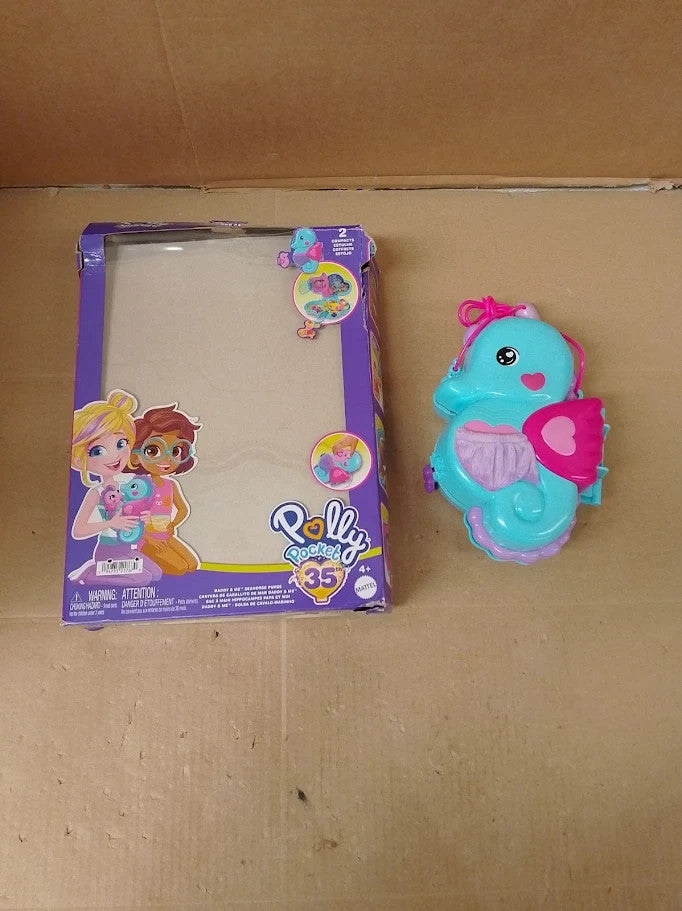 Polly Pocket Seahorse Purse Compact Playset Mattel World Toy Box New