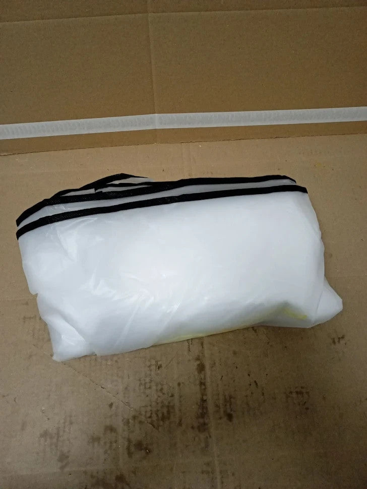 Home Clean Moth Proof Garment Bags 60x140cm  Black Side Breathable Clear New