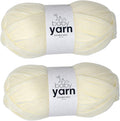 Korbond Baby Yarn Cream 2x100g Acrylic Wool Lightweight Hypoallergenic New