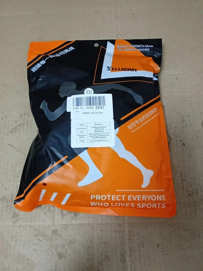 Nellhomy Professional Knee Brace Adjustable Open Patella Parallel Straps XXL New