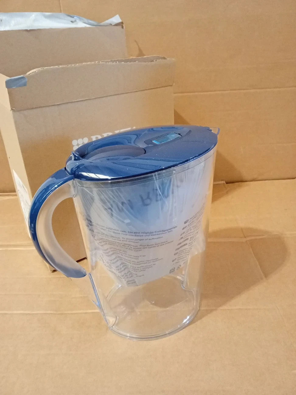 BRITA Water Filter Jug Blue 3.5L Large Volume Pitcher SmartBox Flip Lid New