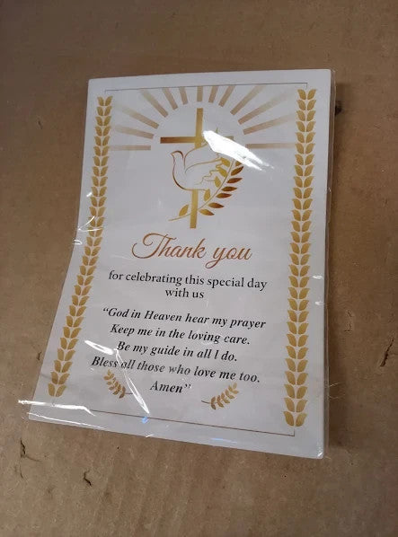 IzoeL 8 Cross Keychain Set Gifts Cards First Holy Communion Keepsakes 10x10x1cm