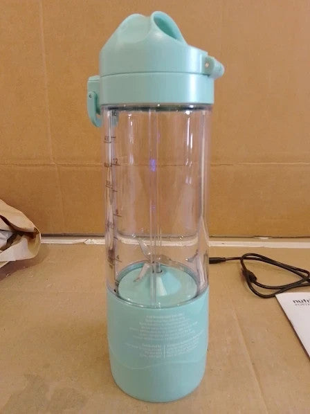 Nutribullet Portable Blender Light Blue Extractor Blade 475ml Cup 8x9.5x27.2cm