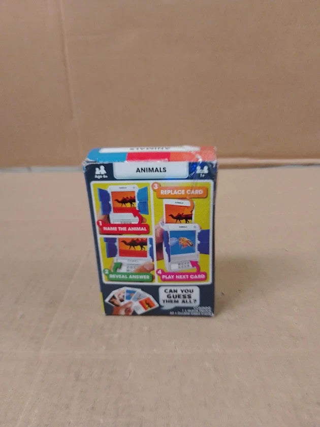 100 Pics Animals Travel Game Guess Flash Cards Slide Reveal Case Card 6+ New