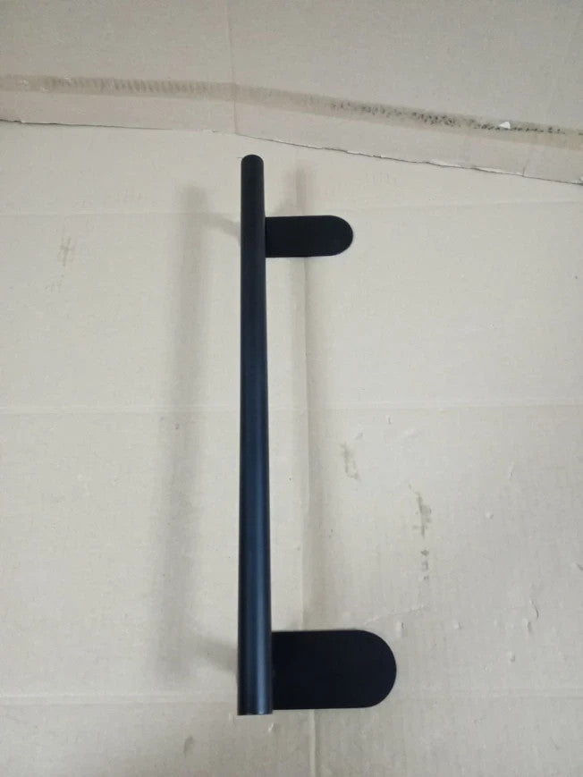 Sayayo Black Towel Rail Self Adhesive Set Of 3 40cm Hand Holder Wall Mounted