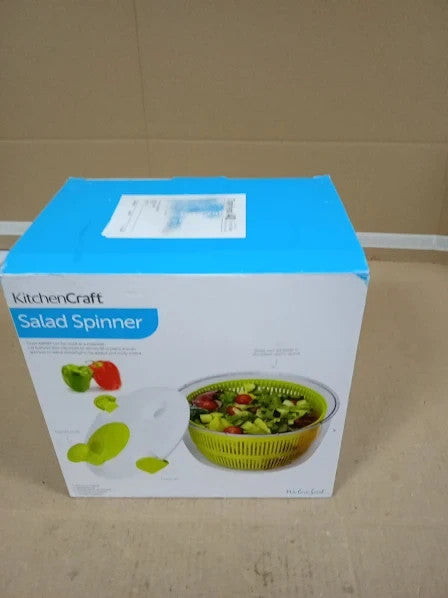 Kitchen Craft Deluxe Salad Spinner Dresser BPA Plastic Free Easy To Clean