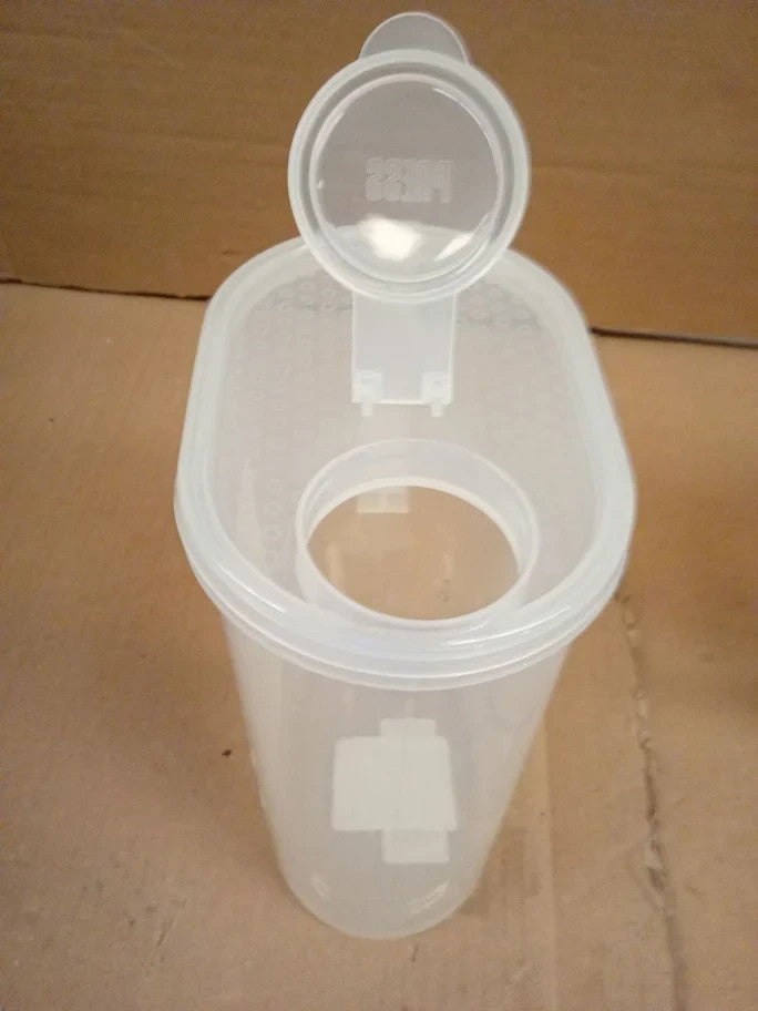 Decor Tellfresh 2L Water Jug Pop Open Lid Airtight Container Transparent New