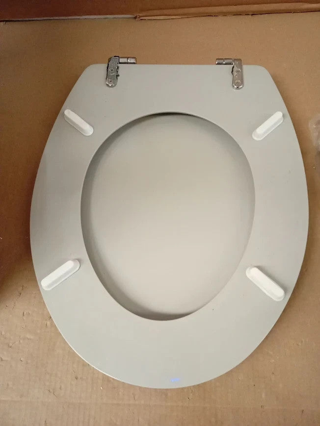 Argos Home Moulded Wood Toilet Seat Adjustable Grey 44.5x35.4x5.7cm