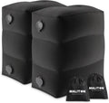 Maliton Airplane Footrest Inflatable Foot Rest Kids Black 3 Height Adjustments