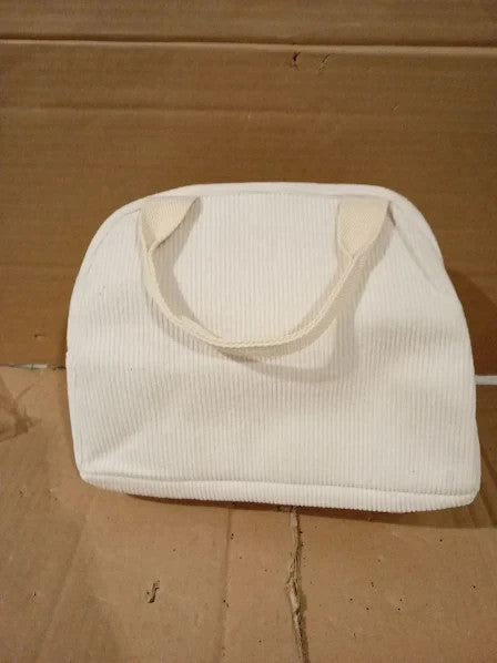 Homespon Insulated Lunch Bag Women Men Adult Cute Corduroy 11.4x6.5x8.3in New