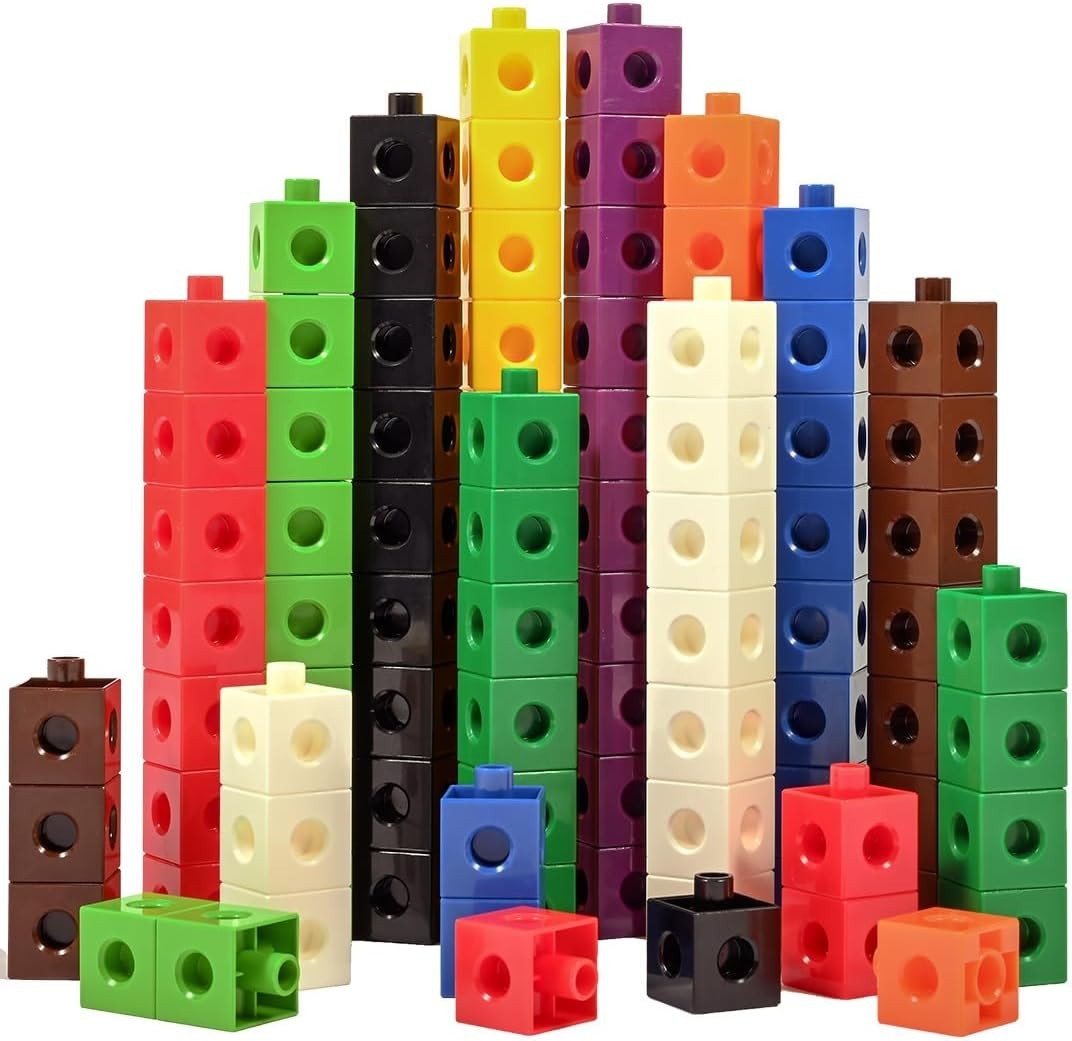 Edxeducation Linking Cubes Set 100 Counting Cubes Color Sorting Toys 3+ New
