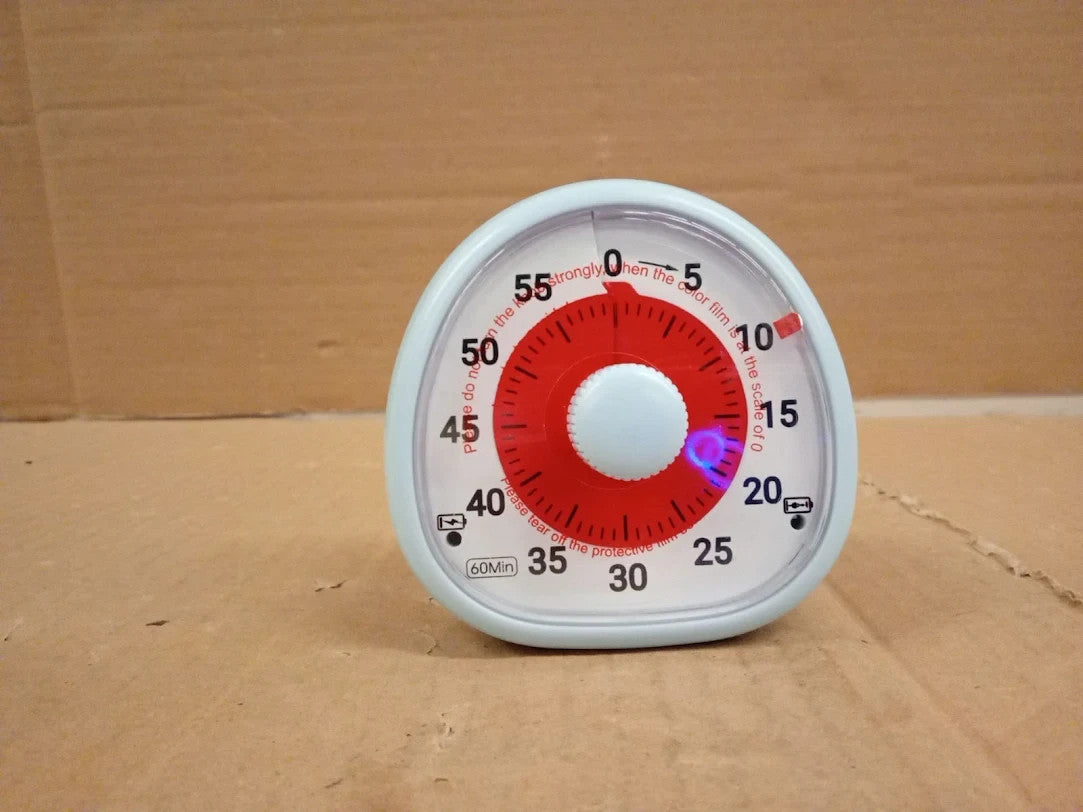 Diboniur Visual Timer Kids Rechargeable Blue Acrylonitrile Butadiene Styrene LCD