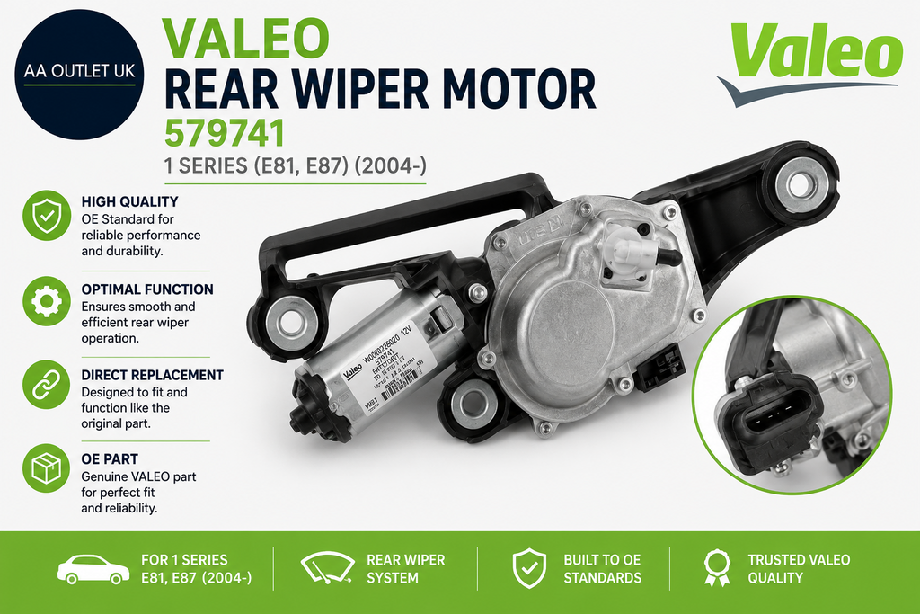 VALEO Wiper Motor Rear 579741 1 SERIES E81 E87 2004 AD KUHNER DRL656V ALANKO