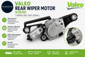 VALEO Wiper Motor Rear 579741 1 SERIES E81 E87 2004 AD KUHNER DRL656V ALANKO