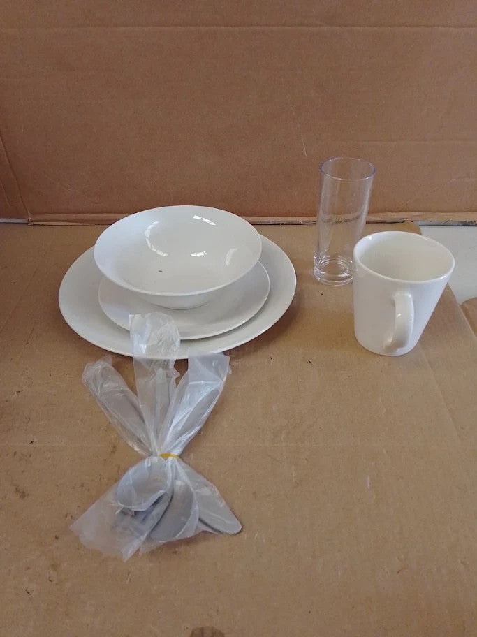 Sabichi 9pc Dining Starter Set Elegant Porcelain Dinner Crockery Set New
