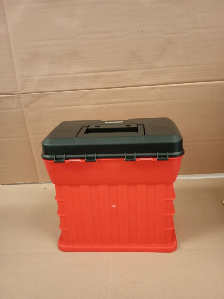 Storage Tool Box Portable Multipurpose Organizer Main Top Compartment 11x7x10in