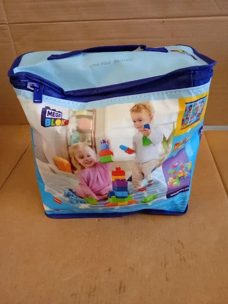 Mega Bloks Big Bag Building Set 60 Colorful Block Easy Cleanup 1+ New