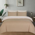 J.Din Beige Cream Plain Dyed Duvet Cover Soft Brushed Microfiber Double New