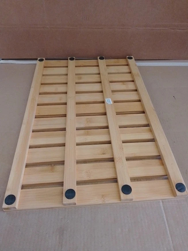 Natural Bamboo Bath Mat Wooden Shower Floor Mat Non Slip Bathroom Spa Mat New