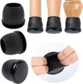 Ezprotekt Chair Leg Floor Protectors 2in Black Furniture Round 14 Pieces New