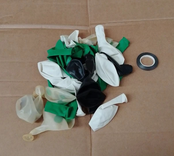 Green Black White Balloons Latex Confetti Birthday Party Decor Design Set New