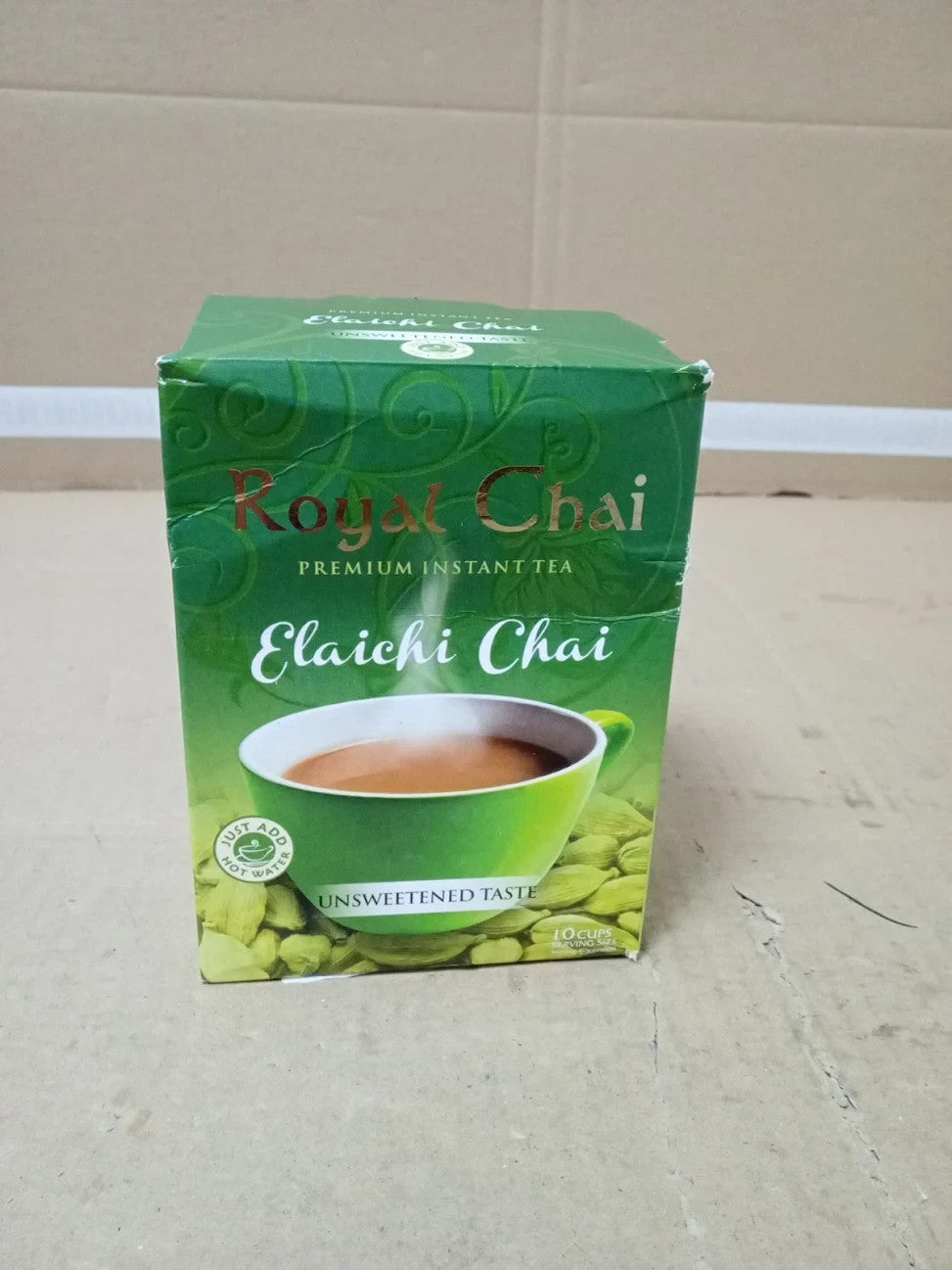 Royal Chai Elaichi Chai Unsweetened 10 Single Serving Sachets Premium Tea New