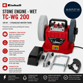 Einhell Stone Engine Wet Grinder And Polishing TC-WG 200 125W Stainless