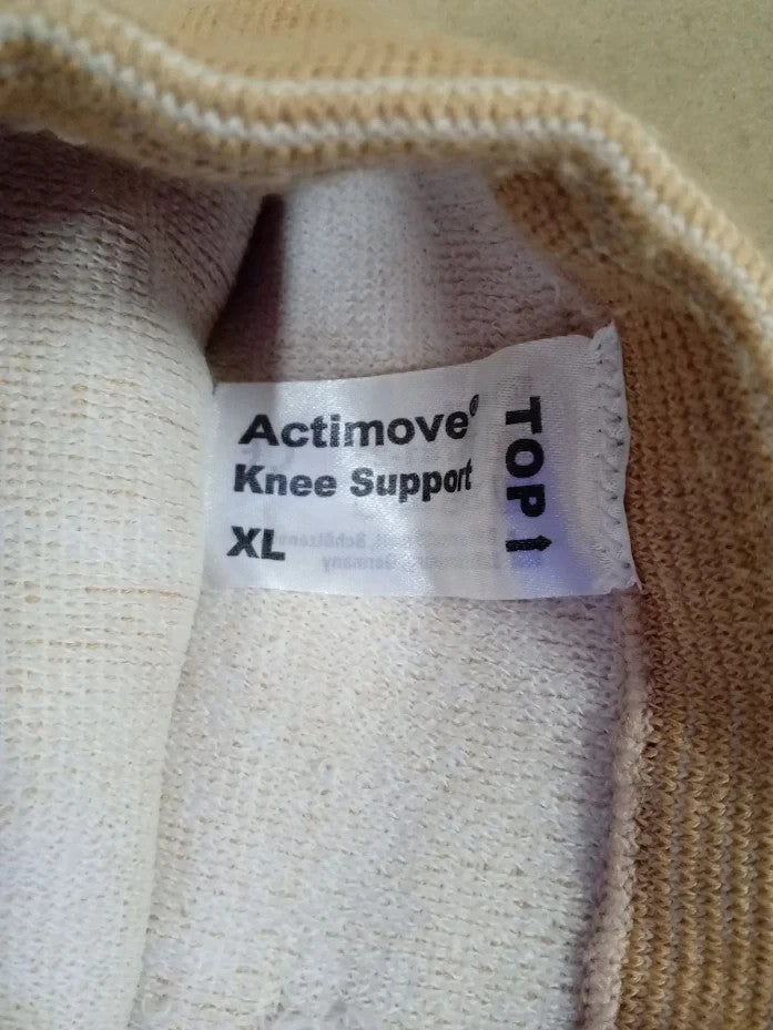 Actimove Arthritis Care Knee Support Beige XL Light Compression Warmth Brace New