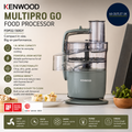 Kenwood MultiPro Go FDP22.130GY Food Processor Chopping Slicing Grating 650W