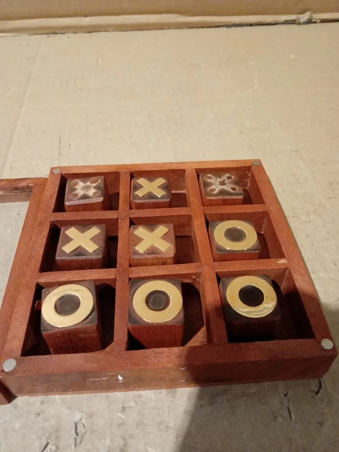 Nauticalia Naval Style Noughts And Crosses Game 12cm Wooden Toy