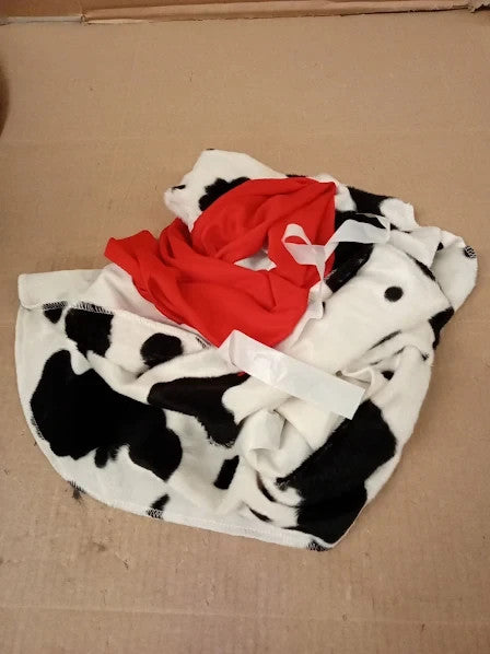 Adults Woody Cow Print Western Waistcoat Neckerchief Foam Hat Fan Small Med