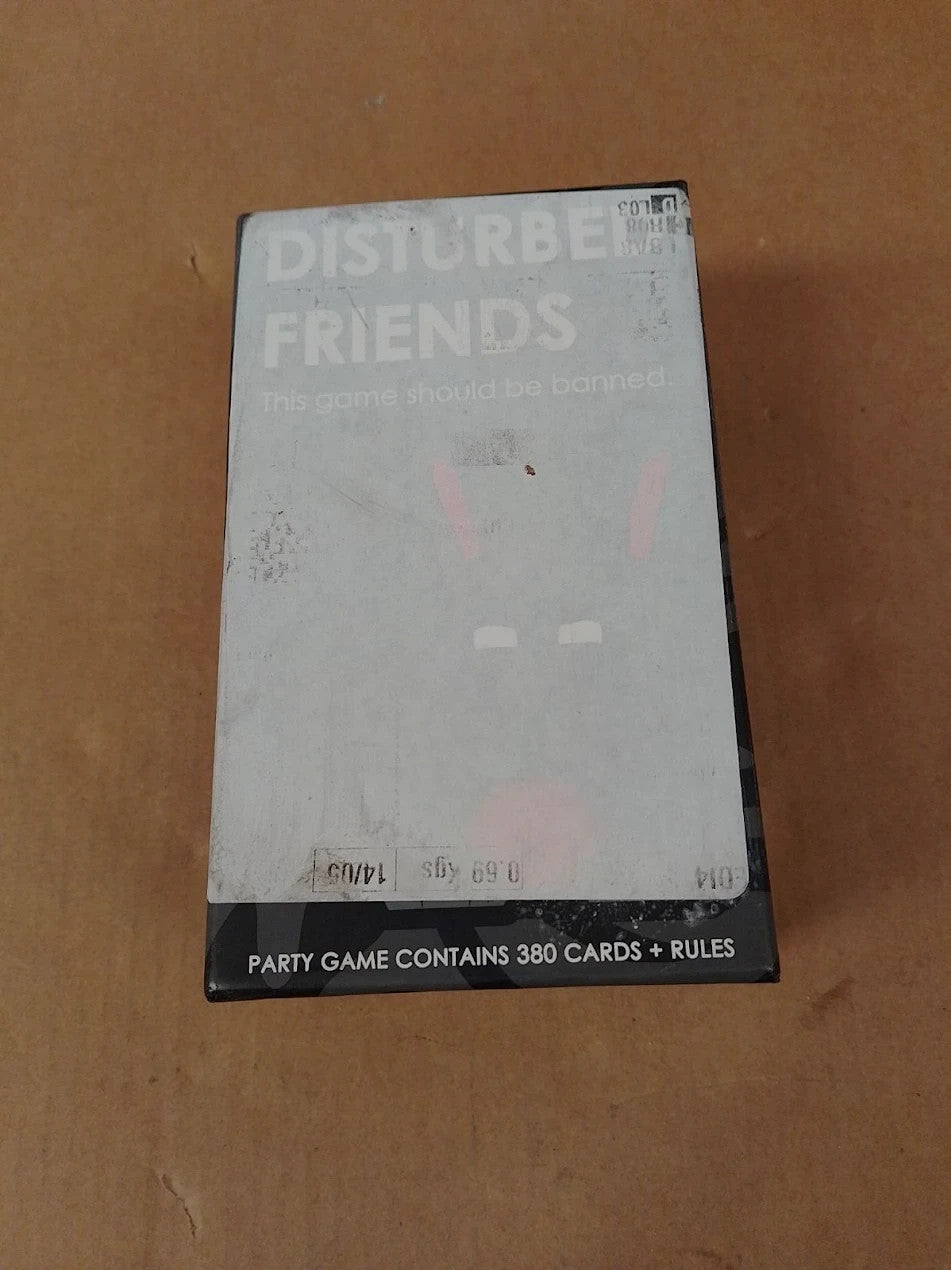Disturbed Friends Party Game Hilarious Card Adults White Elephant New