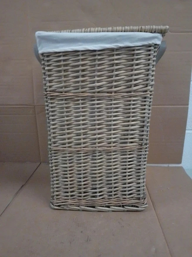 Argos Home Willow Laundry Basket Grey Wicker Clothes Storage Hamper Design New