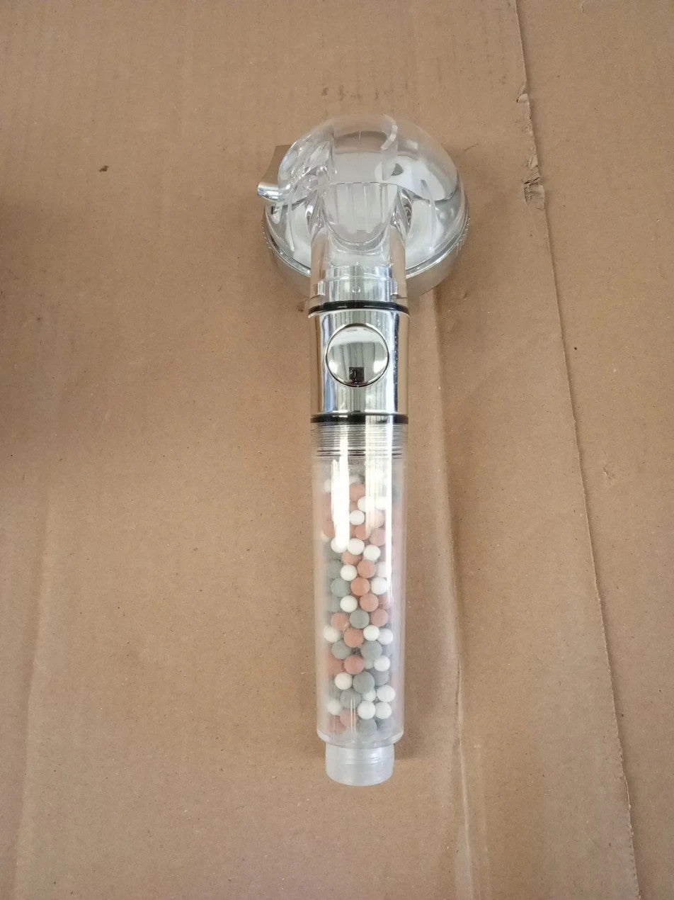 JML 3 Function Pure Shower Ionic Head Mineral Bead Filtration Plus Chrome