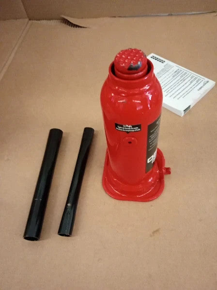 Amazon Basics Hydraulic Welded Car Jack 4 Metric Tonne 4000kg Capacity Red